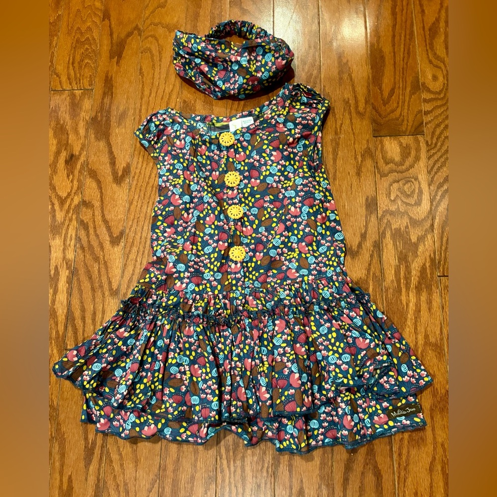 Matilda Jane toddler girl dress with headband